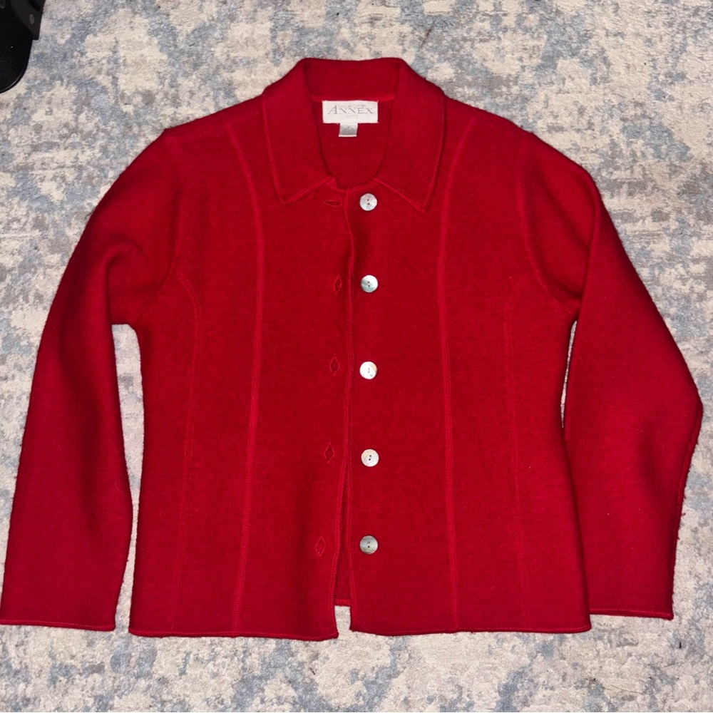100% wool Vintage Red Sweater